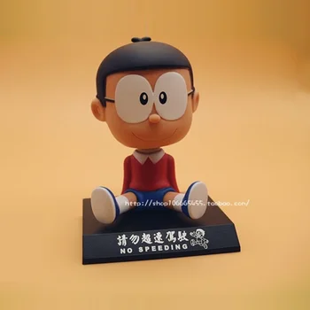

Animation Garage Kid Doraemon Collection Toys: Action Figure PVC Dolls Nobita Nobi Model Decoration Shaking Head Dolls Best Gift