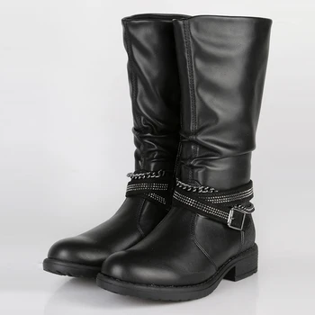 

Asso Stivali con cinturini e catena