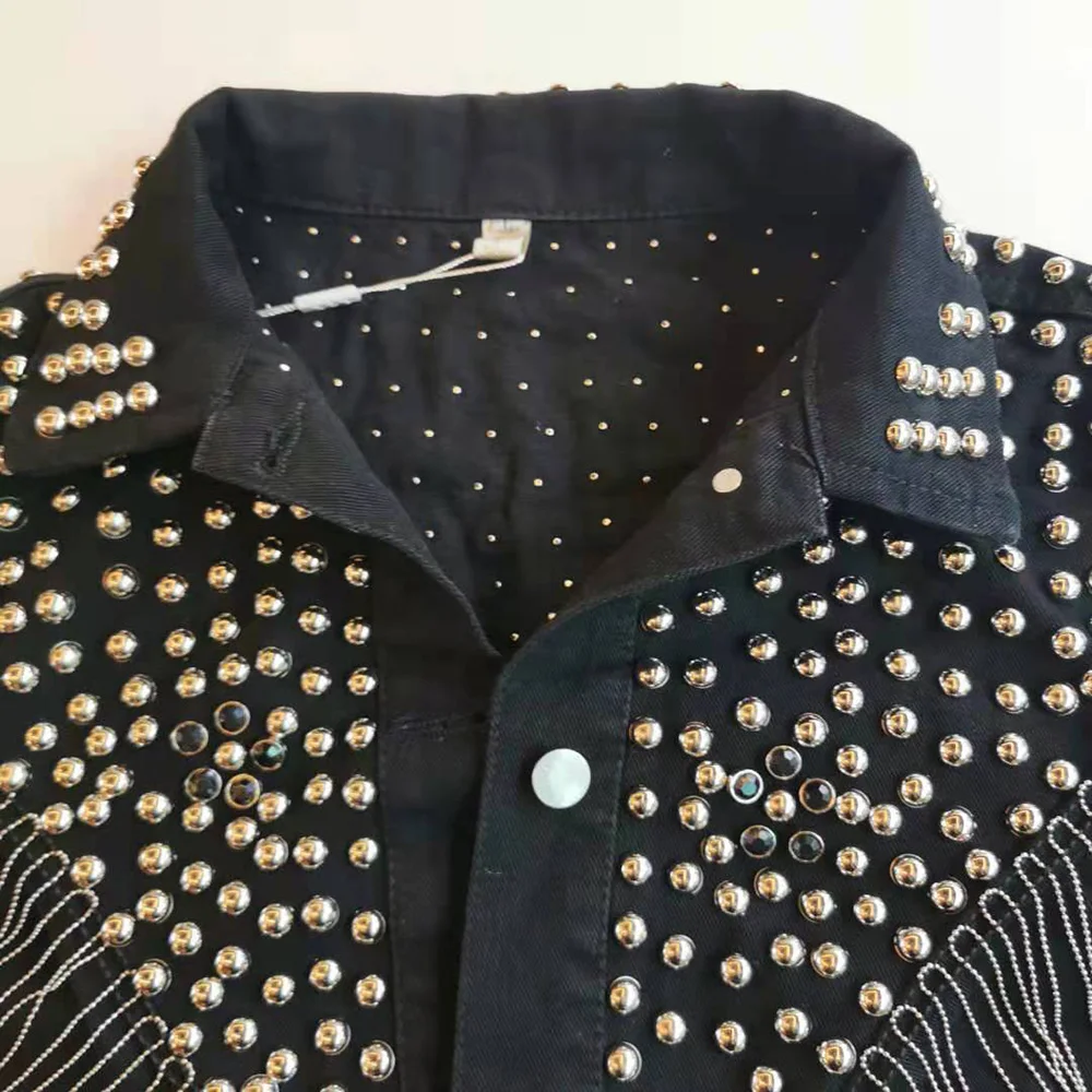 FREE SHIPPING Thick Beaded Outwear Overcoats Retro Chic OC0169