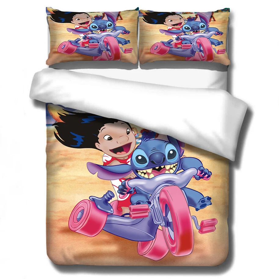 3D Cartoon Anime Bedding Set Quilt Cover Children Boys Girls King Bed Quilt Cover Double Bedroom Decoration (1)