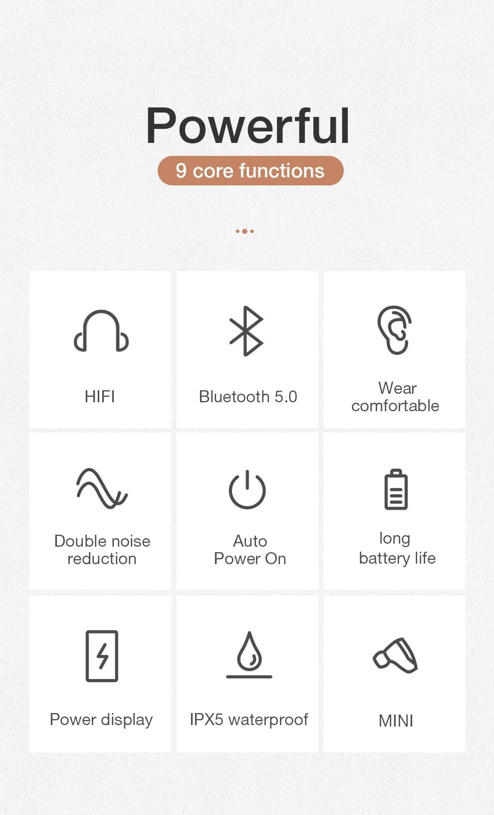 TD01 True Bluetooth 5,0 наушники TWS беспроводные головные уборы спортивные Handsfree наушники 3D стерео игровая гарнитура с микрофоном зарядная коробка