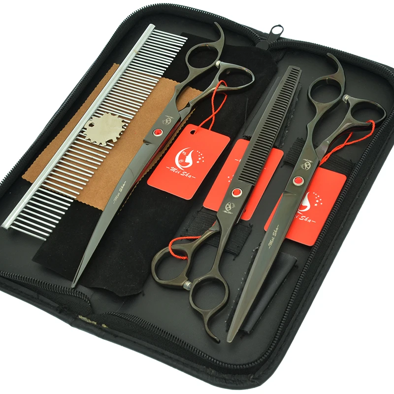 8 0 &quotЯпонские Стальные профессиональные ножницы для стрижки домашних животных 7