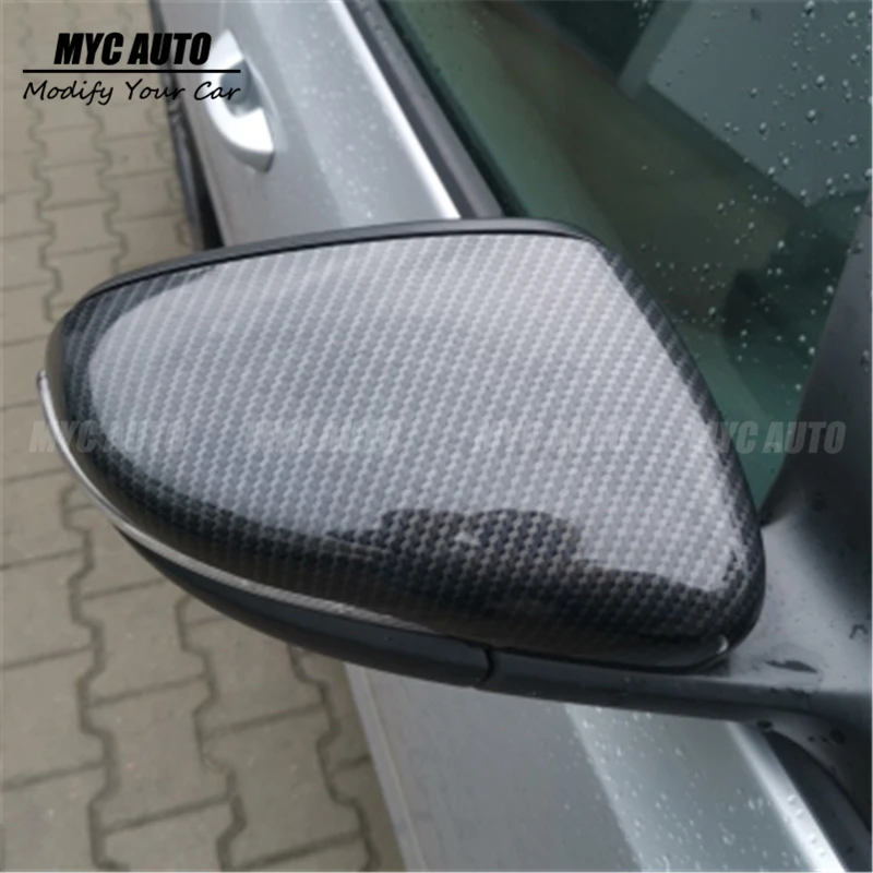 

For Volkswagen VW Golf 6 Touran Carbon Look Style Rear View Mirror Cover 2008 2009 2010 2011 2012 2013 2014