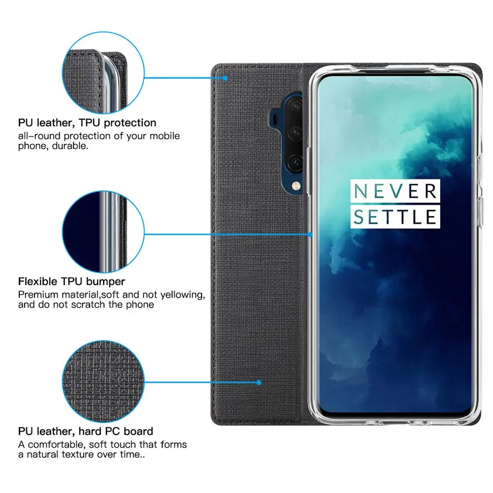 Для Oneplus 7 PRO 7T Pro Чехол для телефона кошелек Мягкий противоударный флип защитный чехол для Oneplus 7 7 Pro Анти-падение флип чехол