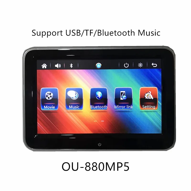 8 дюймов HD Автомобильный подголовник монитор DVD видео плеер 7 Вт TFT LCD цифровой