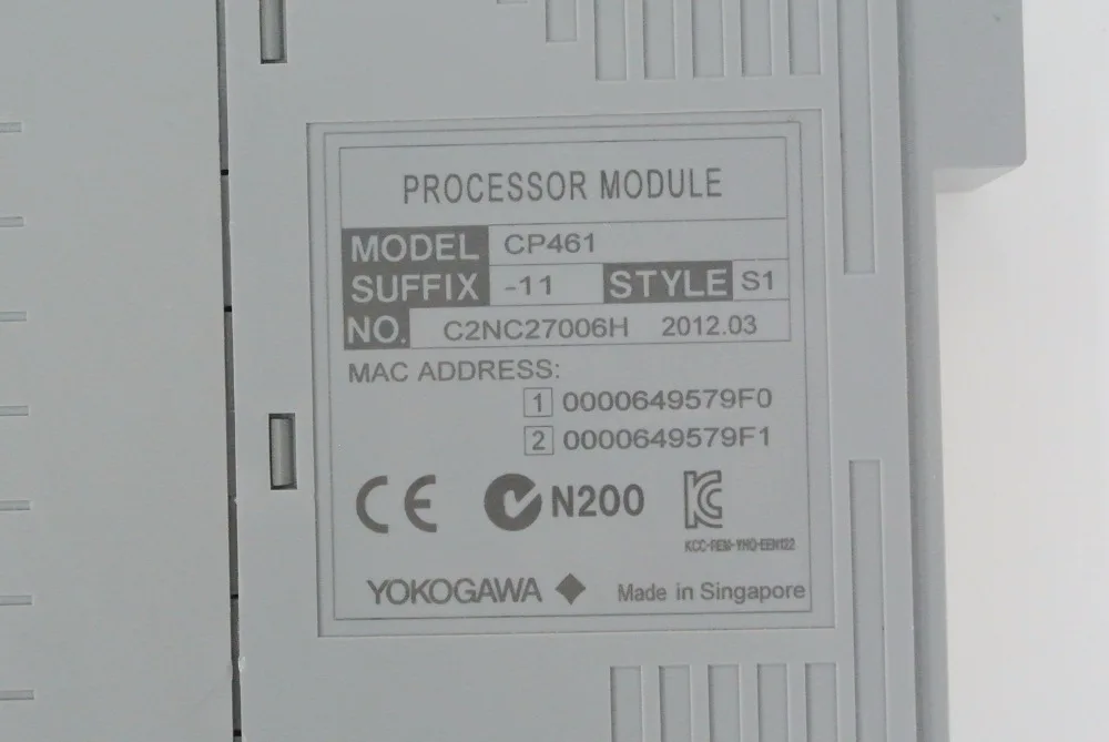 Б/у хорошее состояние Yokogawa ЦПУ ПЛК CP461-11 с бесплатной DHL/EMS
