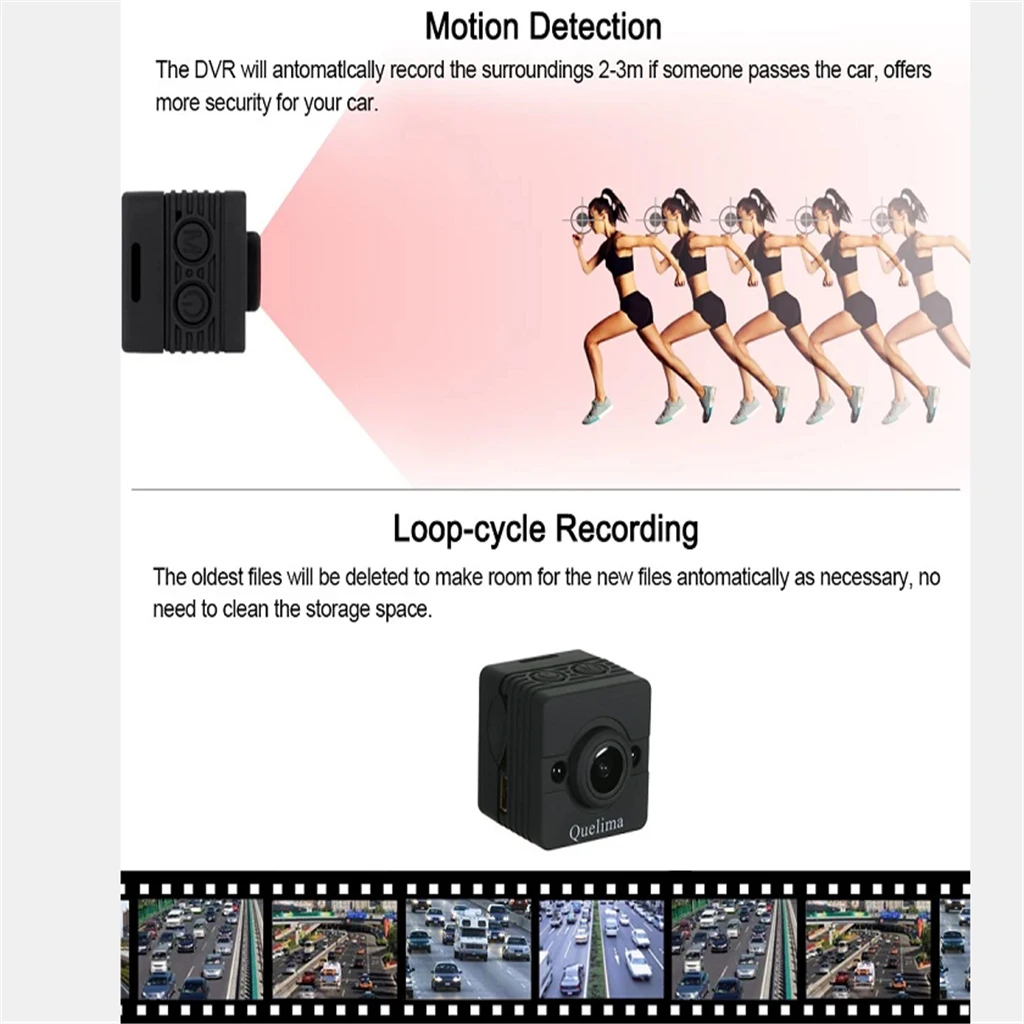 1 Set 1080P Mini Action Sport Camera DV Car DVR Cam Camcorder Full HD SQ12 120 Degree Night Vision