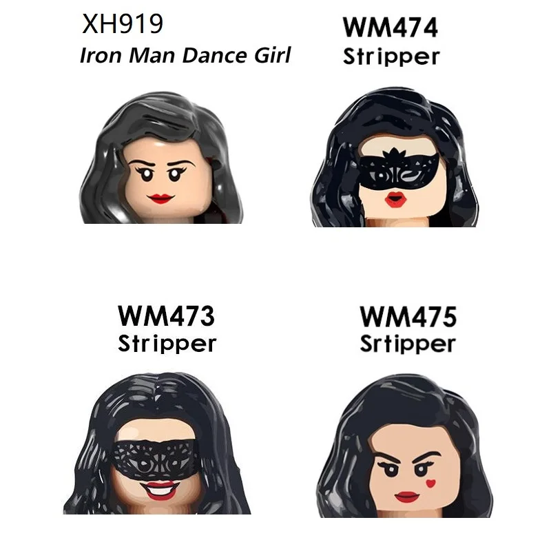 WM473 WM474 WM475 зачистки ла Danseuse Железный человек танцующей девочки блоки Минифигурки