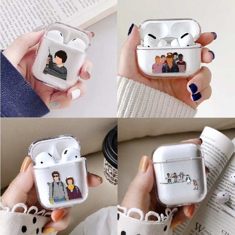 Чехол для наушников Stranger Things Eleven, чехол для Apple iPhone, зарядная коробка для AirPods Pro, жесткий прозрачный защитный чехол, аксессуары|Специальные чехлы| | АлиЭкспресс