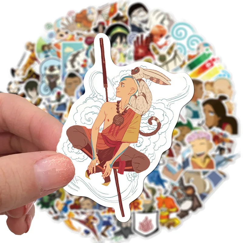 100 шт. аниме Аватара последние наклейки Airbender для ноутбука мотоцикла багажа