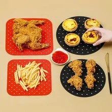 

Air Fryer Liner Air Fryer Silicone Mat Food Grade Non-Stick Fryer Basket For 7.5-9-Inch Air Fryers Steamers Kitchen Accessories