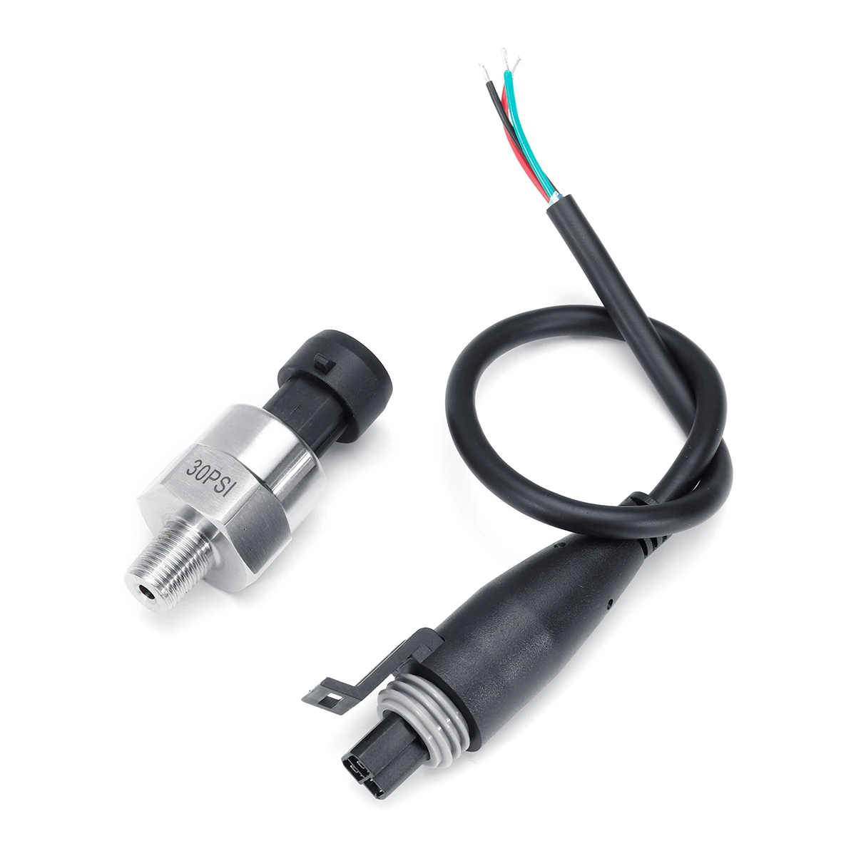Transdutor de Pressão Óleo Combustível ar Transmissor Sensor Aço Inoxidável 15 30 60 100 150 200psi 5 v 1 - 8npt 8 5 v 1 8npt óleo combustível transdutor