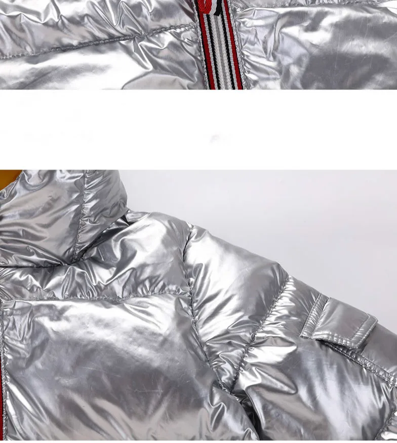 Children Coat Baby Girls Winter Coats Long Sleeve Girl's Warm Jacket Winter Outerwear White Duck Down Bright Color 2-8 Year