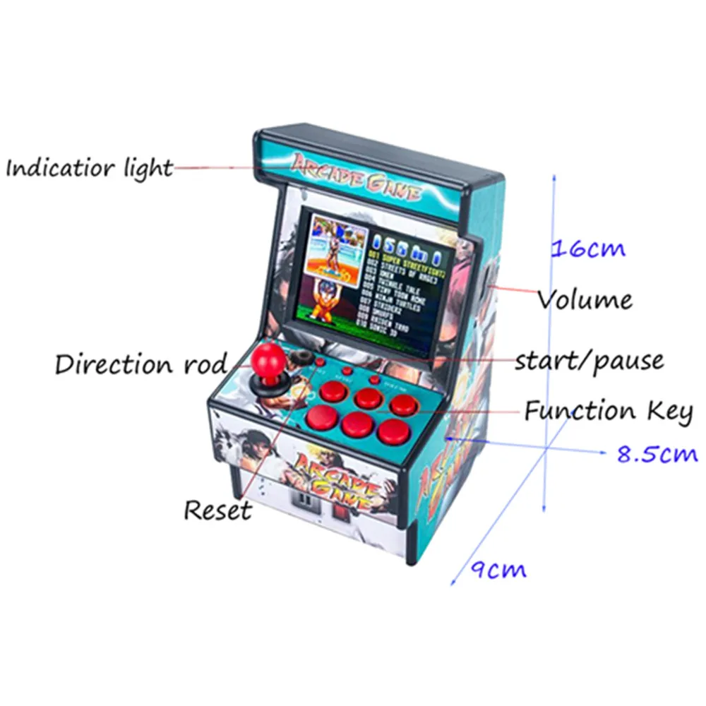 Gamepad Portable Retro Mini Arcade Handheld Game Console Machine Player