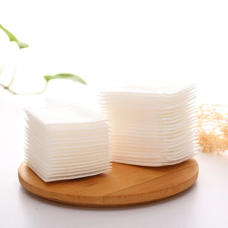 50Pcs/set Makeup Remover Hand Inserting Type Remover Cotton Drawstring Bag Makeup Pads Tool