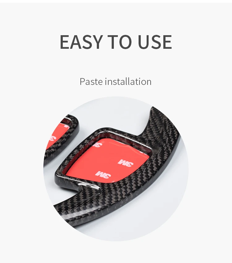 T-carbon Steering Paddle Shifter For Audi A3 A4 A6 A7 C8 A8 D5 E-tron Car Shift Paddle Shifter Gear Accessories