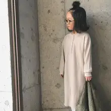 Новое платье для девочек модные осенние хлопковые платья для девочек 2-8 лет, PZ568