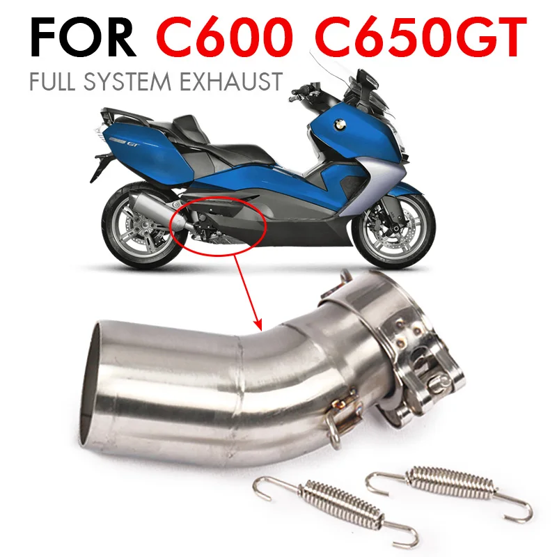 Мотоцикл средняя труба C600 Z250 Z250SL R25 R3 Z750 Z800 ZX6R ZX10R R15 CB1000R KTM200 CSXR1000 MT07 09 Q - Цвет: C600
