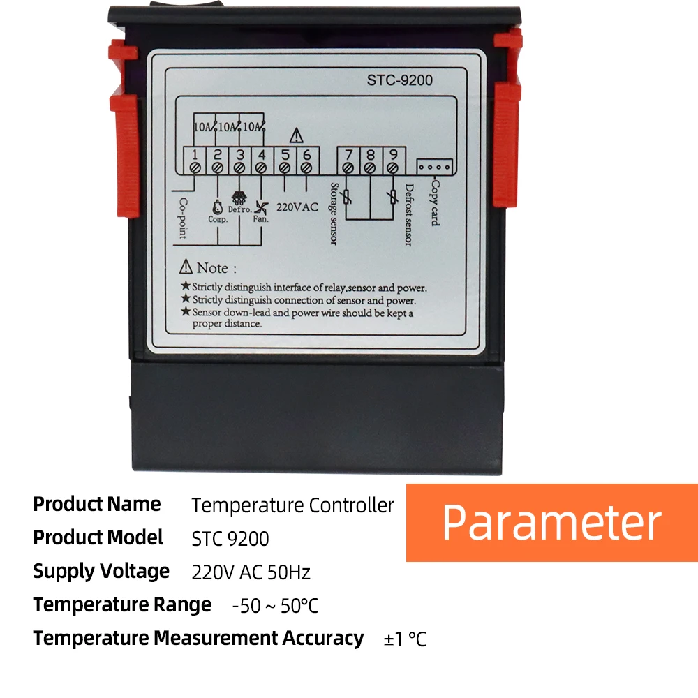 STC-9200 Digital Temperature Controller Two Relay Output Thermostat Regulator