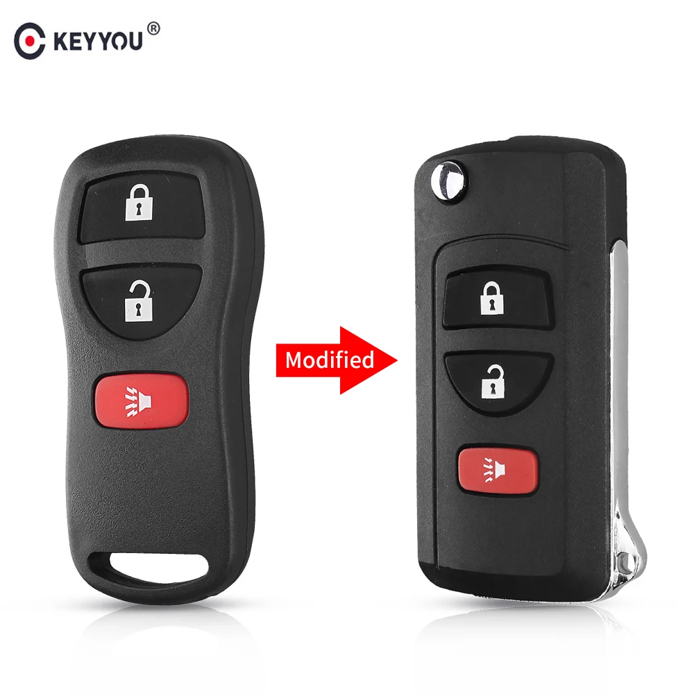 Чехол KEYYOU для NISSAN Pathfinder Titan Versa Maxima Frontier Xterra Murano INFINITI складной модифицированный
