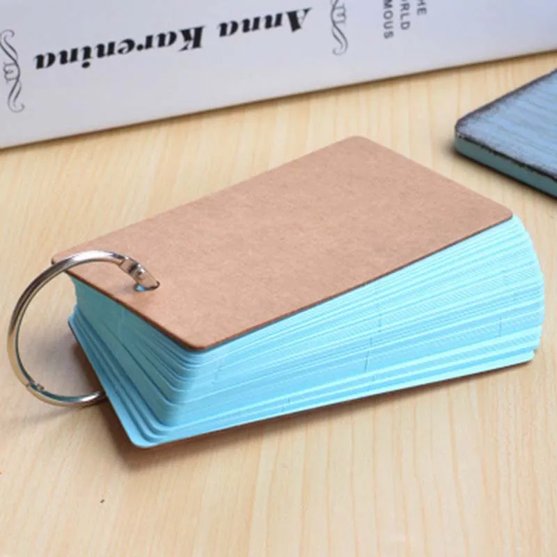  50 sheets Mini Sticky note paper School Supply Vocabulary Writing Reciting Book Blank Paper Cards I - 4.00012E+12