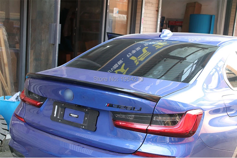 

2019 2020 ABS Plastic Gloss Black Rear Spoiler Trunk Boot Wing Lip Spoiler For BMW G20 G28 NEW 3 Series P style 320li 325li 328i