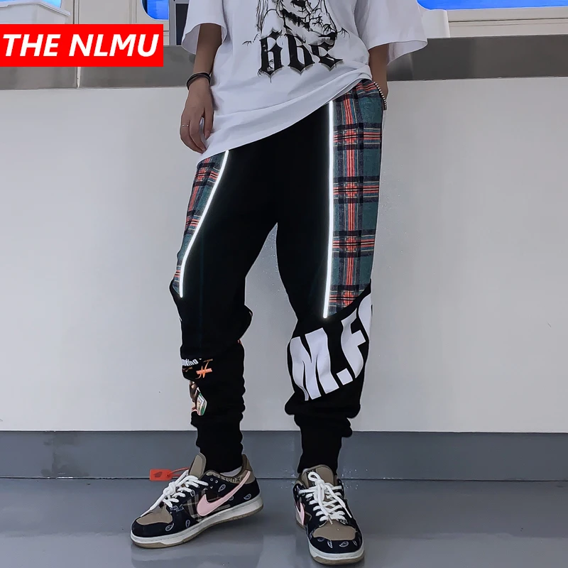 Брюки для бега в стиле хип-хоп мужские спортивные штаны Harajuku уличные