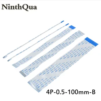 

2pcs/lot 4 pin Flat Switch Ribbon 4p Flex Cable Power Button 4pin 0.5mm reverse Length 10cm AWM 20624 80C 60V VW-1