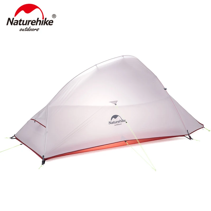 Naturehike Cloud Up Series Сверхлегкая походная палатка Водонепроницаемая походная палатка 20D нейлоновая складываемая палатка с бесплатным ковриком