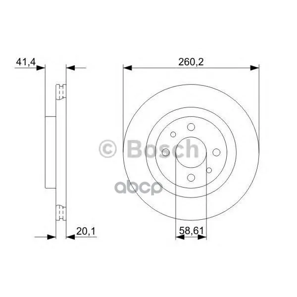 Диск Тормозной Lada: 110 95-, 111 95-, 112 95- Bosch арт. 0986479346