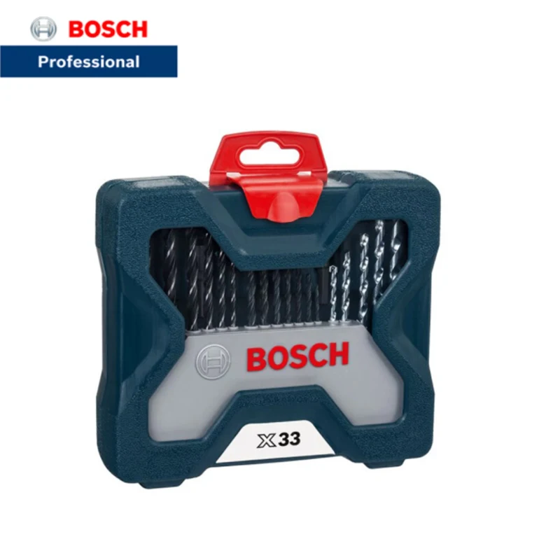 

Bosch 33-Piece Twist Drill Combination Metal Drill Bit Masonry Drill Bit Woodworking Drill Bit Screwdriver Head Mixed Set