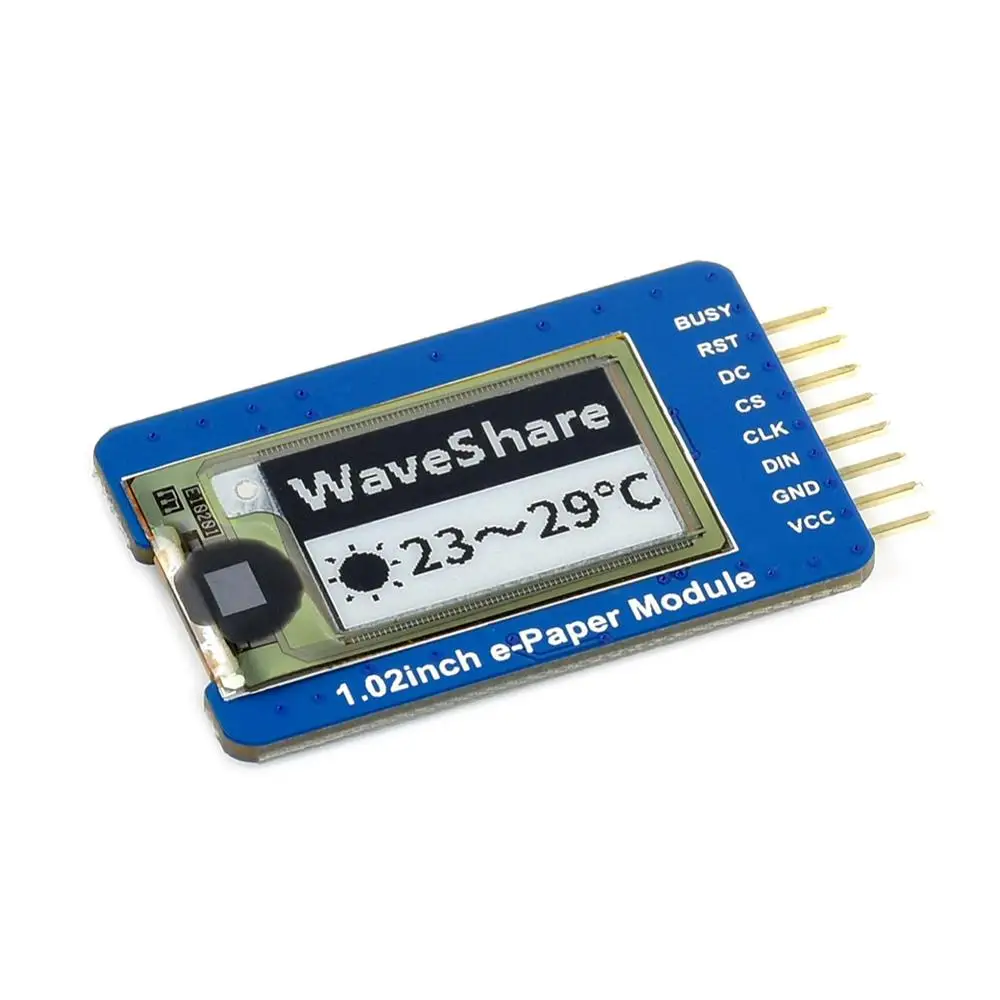 Waveshare 1,02 дюймовый модуль электронной бумаги(D) для Raspberry Pi/Jetson Nano/Arduino/Nucleo 128X80 гибкий e-Ink экран