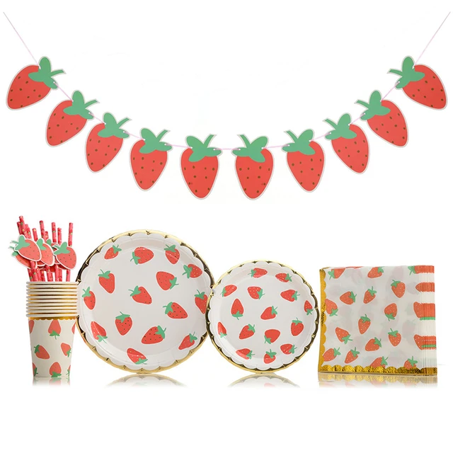 Strawberry Shortcake Birthday Decorations - Party & Holiday Diy Decorations  - Aliexpress