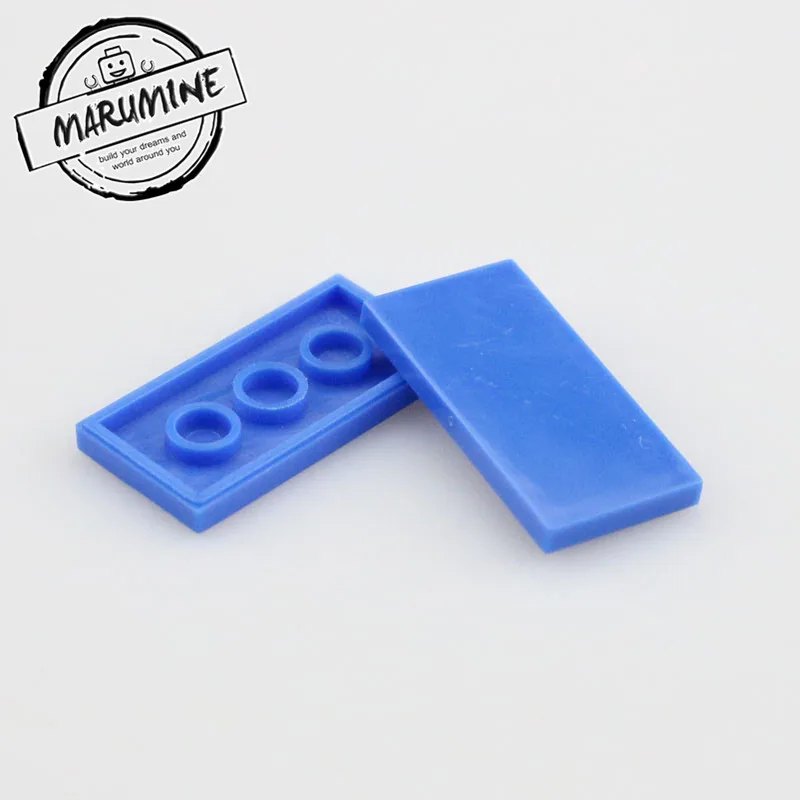 MARUMINE 200 шт. 2x4 плитка строительные блоки кирпичи-пластины 87079 MOC блокирует обучение Развивающие игрушки для детей - Цвет: Синий
