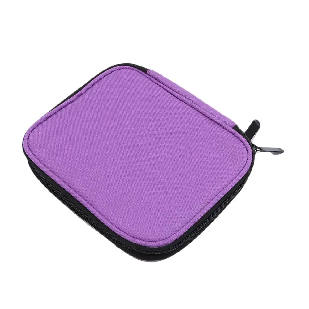 purple Высокое качество крючком чехол для хранения, на молнии с карманами различные вязальные иглы и вязание DIY Инструменты Аксессуары - Цвет: purple