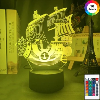 

3D LED night light Sunshine Ship Model16Color 3D night light remote control table lamp toy gift children home decoration