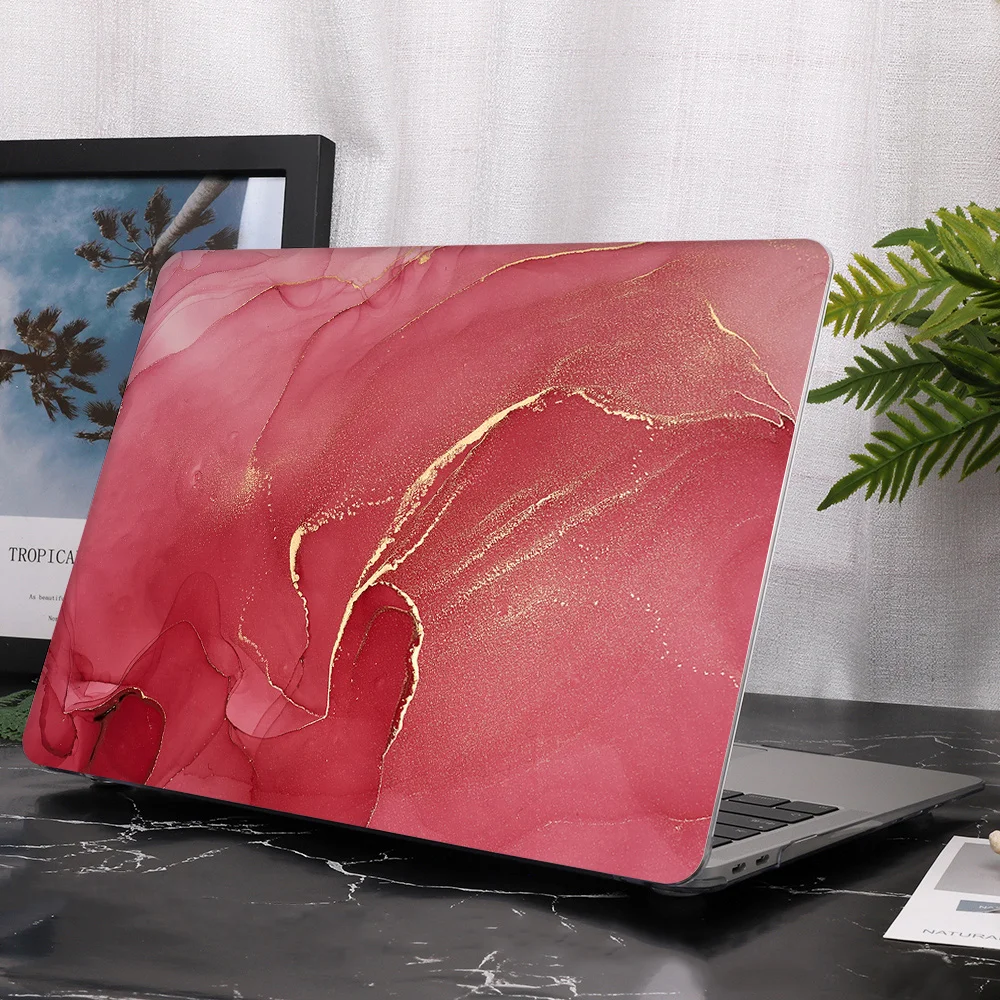 Чехол Redlai для MacBook Air, 13 дюймов, Pro, 16, 13 дюймов, сенсорная панель, A2141, A2159, геометрический мрамор, жесткий чехол+ чехол для клавиатуры