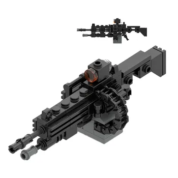 

56Pcs/set High Simulation M249 Machine Blaster Bricks Small Particle Weapon for Building Blocks Mecha children boys gifts