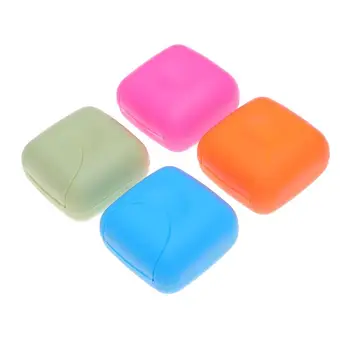 

4pcs Portable Soap Dishes Travel Mini Sealed Soap Box Camping Soap Savers Case Dish Container for Living Room Bathroom Household