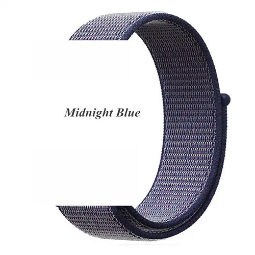 Nylon 20 Q9 Nylon Loop Strap For Q3 Q8 Q8A Sport Watch Band Smartwatch Silicon Wrist Bracelet Replacement Quick Release belt - Цвет: Nylon 20