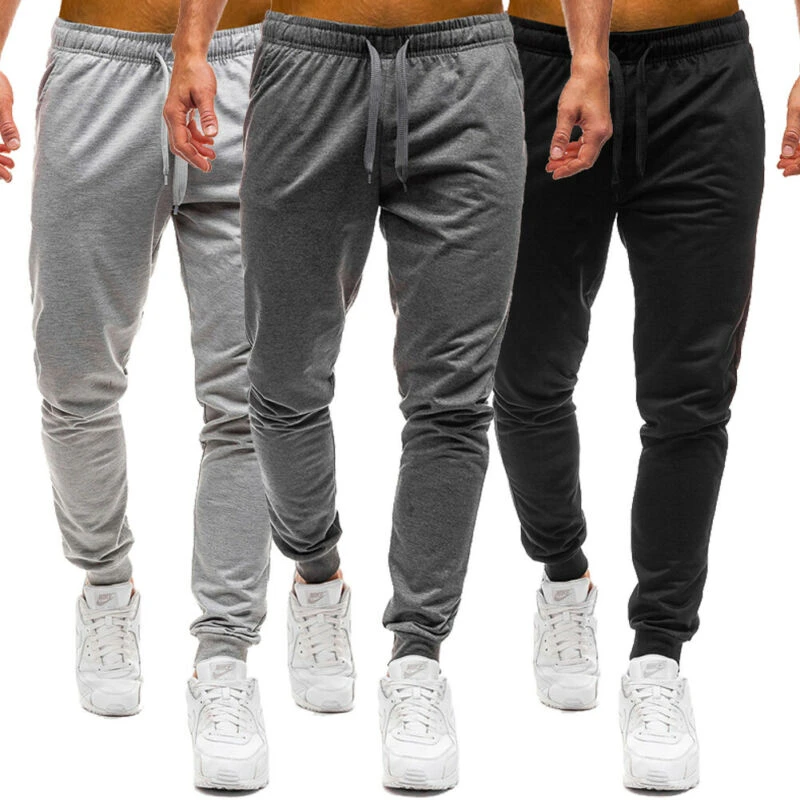 Chándal ajustado hombre, pantalones deportivos ajustados para gimnasio, Jogging, pantalones de chándal informales para hombre, pantalones de entrenamiento|Pantalones de correr| - AliExpress