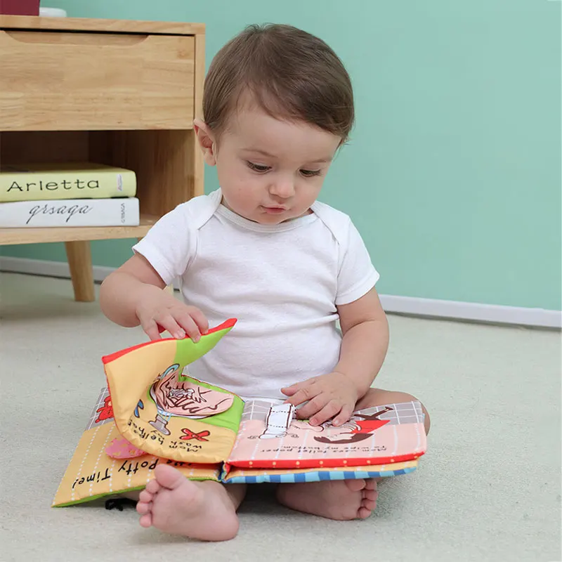 Montessori Baby Book Life Skills Learning Baby Cloth Book Soft Baby Quiet Book Educational Baby Toys 1 2 3 Years 3
