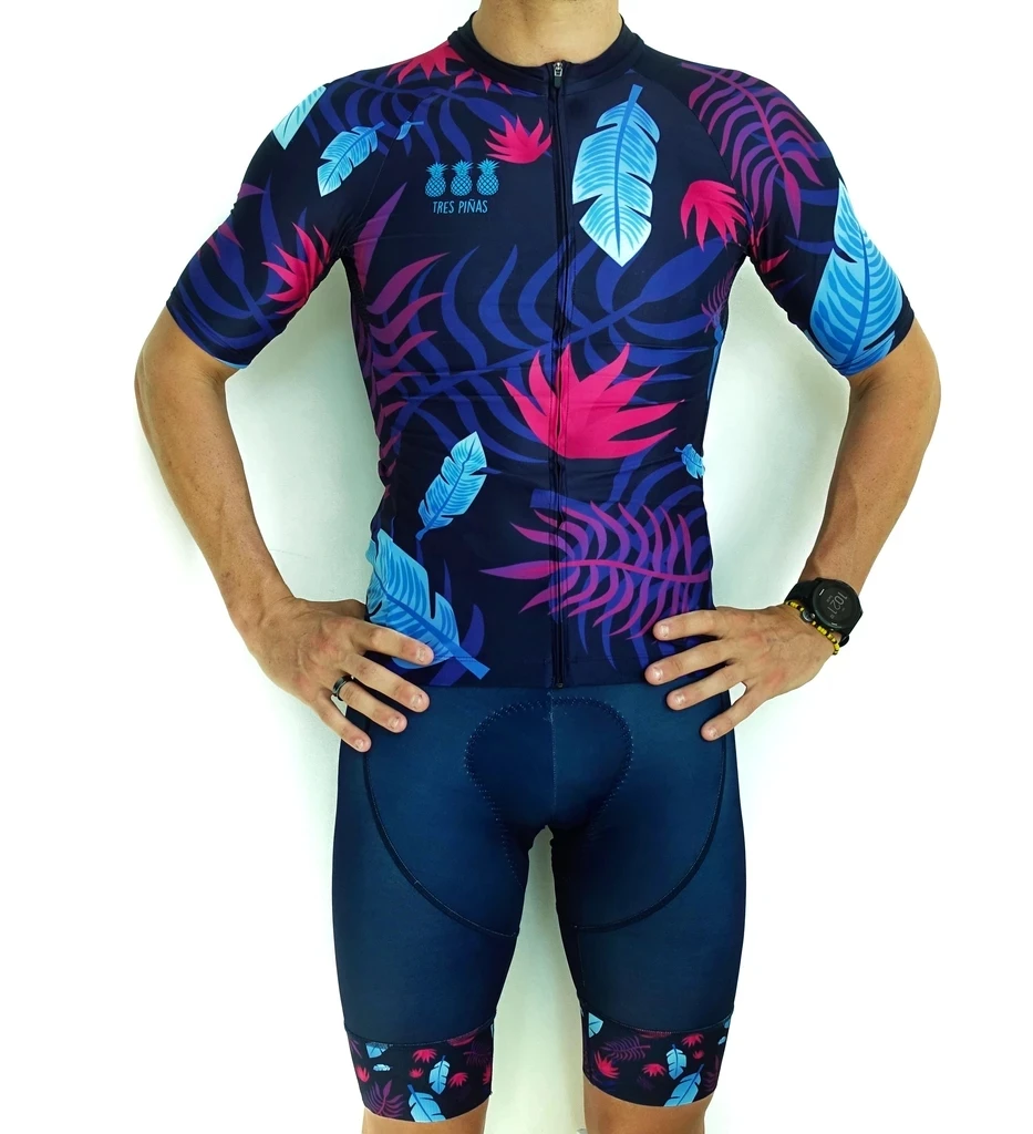 TRES PINAS Велоспорт skinsuit летний велосипед триатлонный комбинезон велосипедный трикостюм боди костюм одежда conjunto uniforme ciclismo hombre