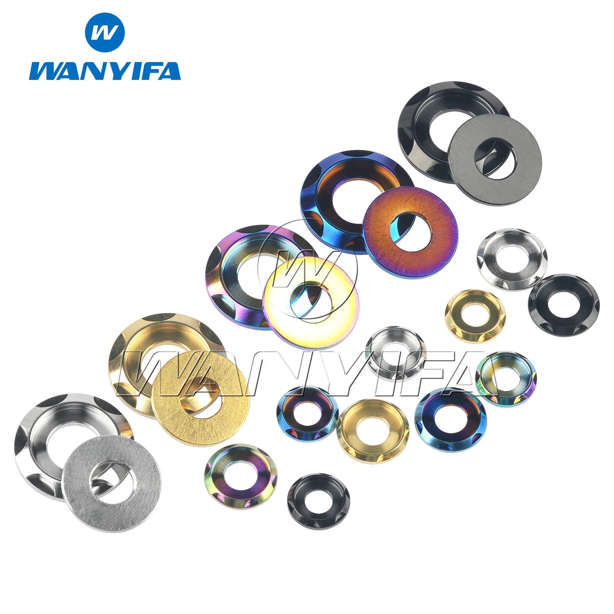 Wanyifa Titanium Ti Spacer M5 M6 M8 M10 Gasket for Bike Motorcycle Car Decorative Washers Wanyifa Titanium Ti Spacer M5 M6 M8 M10 Gasket for Bike Motorcycle Car Decorative Washers