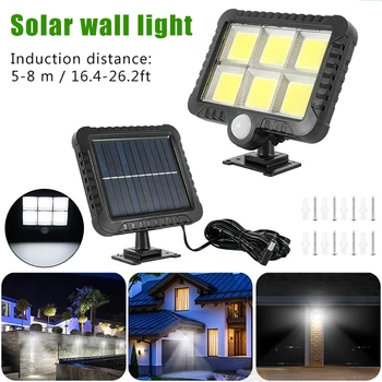 

120LEDs Solar Light Outdoors with Motion Sensor Wall Solar Lights For Garden Decoration Waterproof Solar Powered Panel Lamp