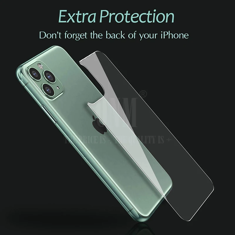 2 шт. Защитная пленка для задней панели iPhone 11/Pro задняя закаленная стеклянная 11 Pro