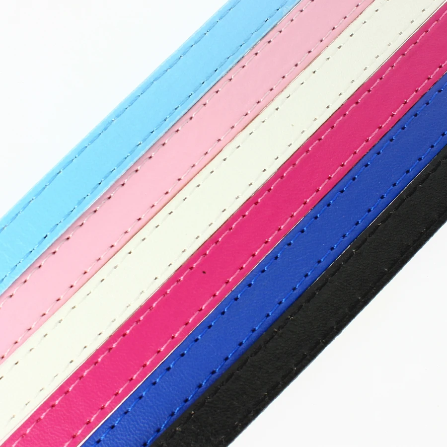 10pcs/lot 8mm 1Meter Length Wristband DIY Bracelet Keychain For Slide Letter Charms Copy Leather Belts Women Jewelry Making Gift