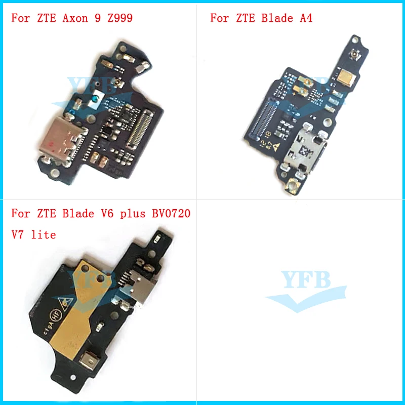 Плата зарядного устройства USB для ZTE Axon 9 Z999 Blade V6 plus BV0720 V7 lite A4 usb-порт зарядки