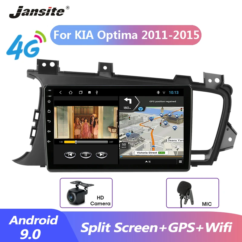 Janiste T3L Car Radio 2 din Android 9.0 player For Kia K5 Optima 2011-2015 Wifi Multimedia Video Player GPS Bluetooth 2G+32G DSP |