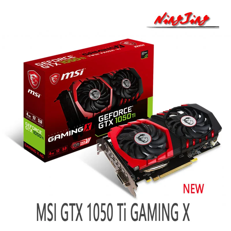 MSI GeForce GTX 1050 Ti  4G GDDR5 GTX1050TI Desktop CPU Motherboard NEW gaming card for pc